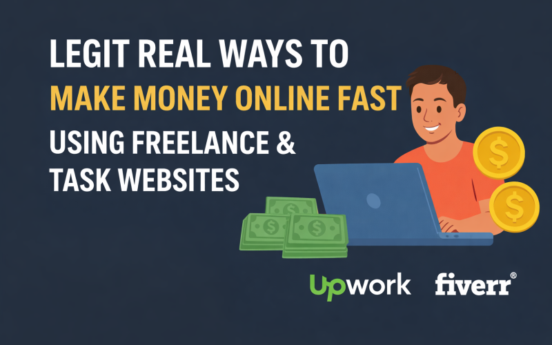 real way to make money fast on task and freelance website