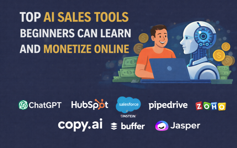 Top AI Sales Tools Beginners Can Learn and Monetize Online